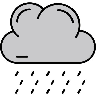 Bulut. Web simgesi basit illüstrasyon