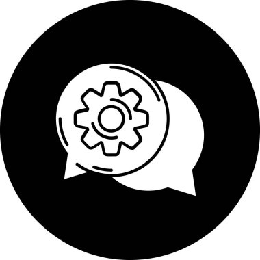 Konuşma baloncuğu simgesinin vektör çizimi