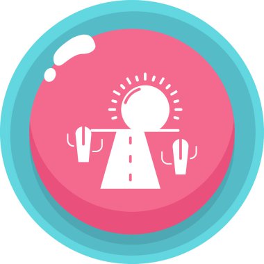 Tek izole edilmiş simgenin vektör illüstrasyonu