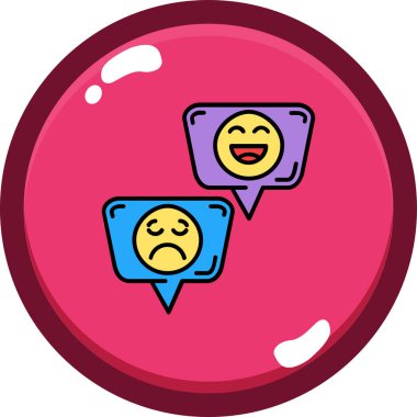 Konuşma baloncukları ikon vektör çizimi