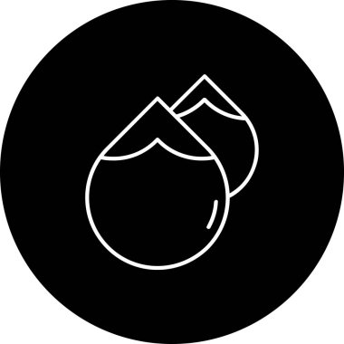 Projeniz için vektör hindistan cevizi simgesi