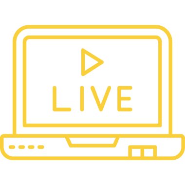 Canlı yayın ikonu. canlı yayın sembolü.