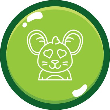 Tavşan ağı simgesi basit vektör