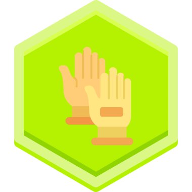 Yeşil bir simgeyi tutan el..