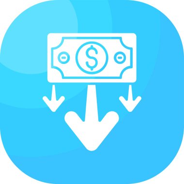 Dolar nakit vektör simgesi