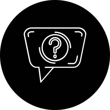 Konuşma balonu simgesinin illüstrasyon tasarımı