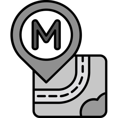 Harita konumu simgesi - taslak biçimi