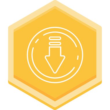 ok yönü konumu simgesi doldurulmuş ana hatlar biçiminde