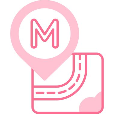 konum haritası konum simgesi doldurulmuş dış hat biçimi