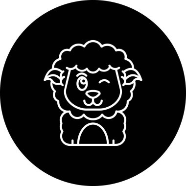 Koyun vektör resimleme tasarımı