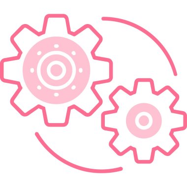 dişli simgesi vektör illüstrasyonu