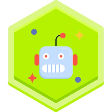 robot ikon vektör illüstrasyonu