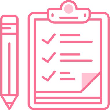 Simge vektör illüstrasyonunu listele