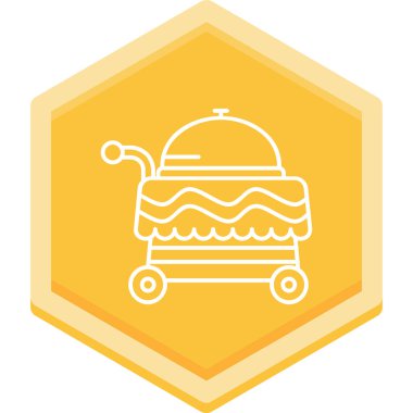 Yemek. Web simgesi basit illüstrasyon