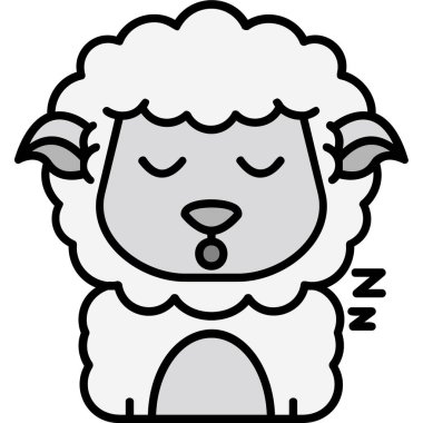 Vektör çizim karikatür aslan