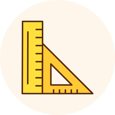 vektör üçgeni renk çizgisi simgesi