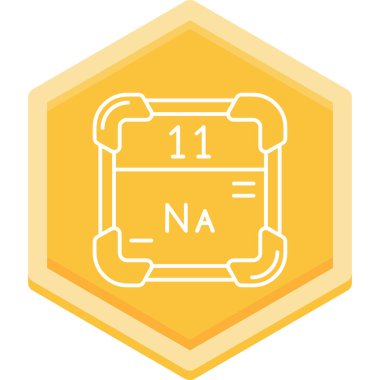 Kimyasal. Web simgesi basit illüstrasyon