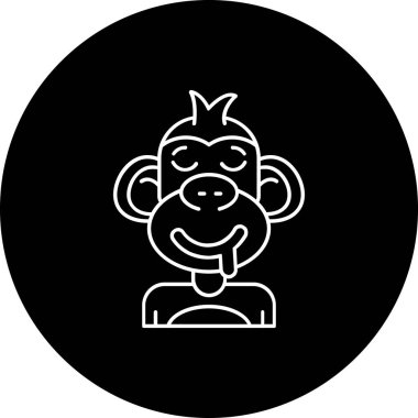 vektör maymun resimleme