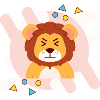 Koca kafalı şirin bir kaplan. Bir kaplanın vektör çizimi. Hayvan karakteri. hayvan izi.