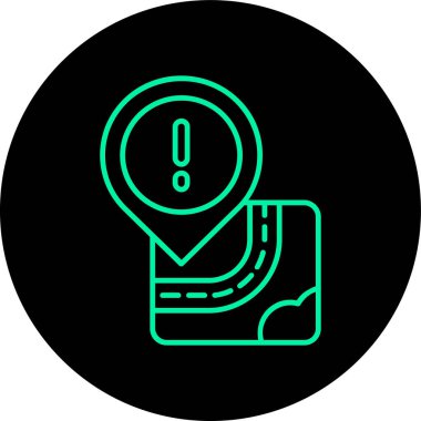 konum simgesi, vektör çizimi