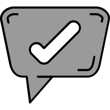 onaylanmış simge, vektör illüstrasyonu