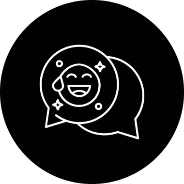 Çember simgesindeki bir kızın vektör çizimi