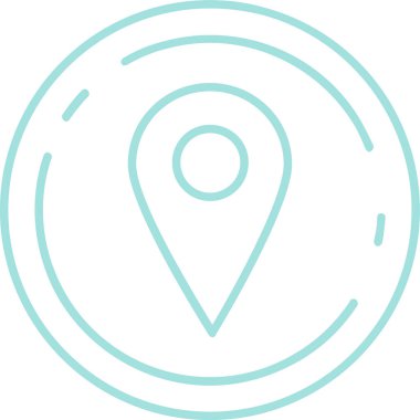 konum simgesi vektör illüstrasyonu