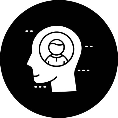 insan baş kutsal kişilerin resmi, vektör çizim