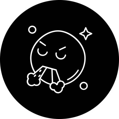 Uzaylının şirin bir simgesinin vektör çizimi