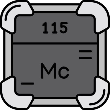 vektör periyodik tablo simgesi