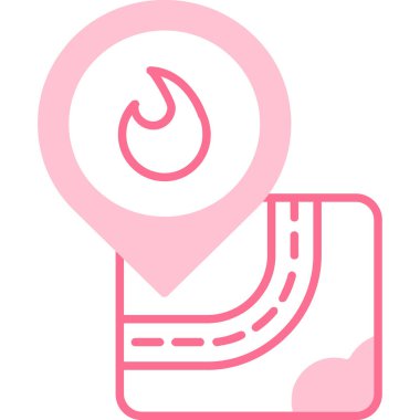 harita konumu simgesi. vektör çizim