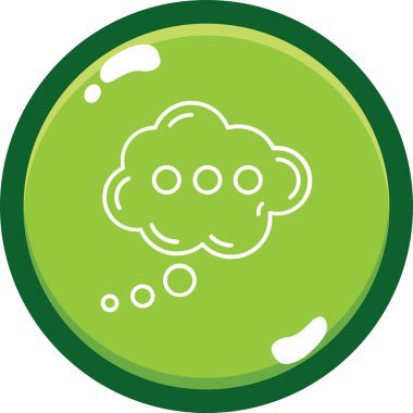 Bulut simgesi vektör illüstrasyonu