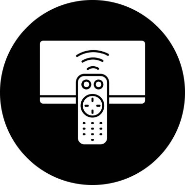 Uzaktan kumanda simgesi. Web için uzaktan kontrol vektör simgesinin taslağı. beyaz arkaplanda izole