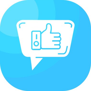 başparmak yukarı simgesi, vektör illüstrasyonu