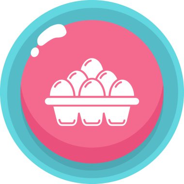Yumurta. Web simgesi basit illüstrasyon