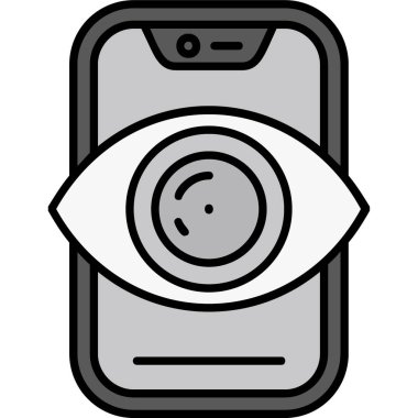 Göz simgesi vektör illüstrasyonu