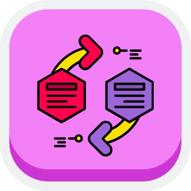 Çizgi Test tüpü ve kimyasal test ikonu beyaz arka planda izole edildi. Laboratuvar cam levhası. Renkli taslak konsepti. Vektör.