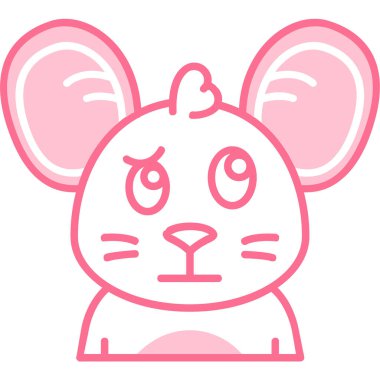 Tatlı bir tavşan vektör çiziminin izole edilmiş karikatürü