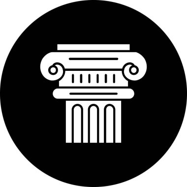 sütun web simgesi vektör illüstrasyonu