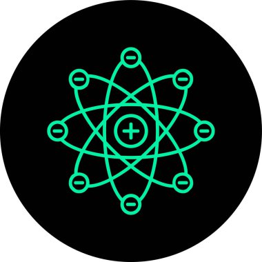 Benzersiz bilim molekülü vektör çizgisi simgesi