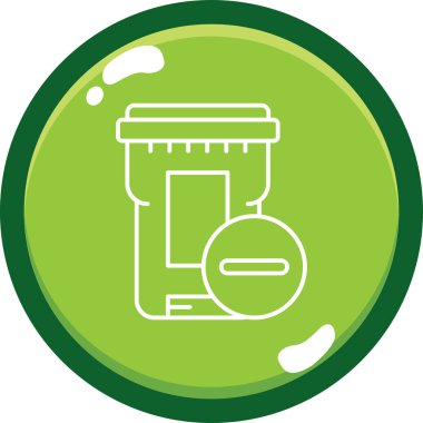 Bir şişenin vektör illüstrasyonu