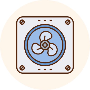 fan simgesi vektör illüstrasyonu