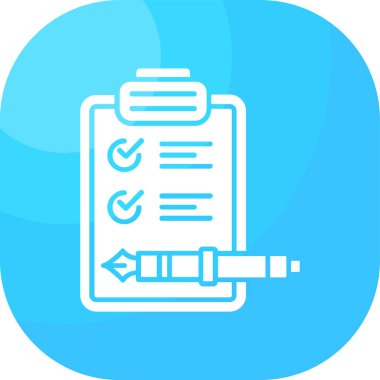 Kontrol listesi simgesi vektör illüstrasyonu