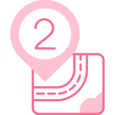 harita konumu ikon vektör illüstrasyonu