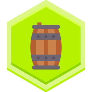 Fıçı. Web simgesi basit illüstrasyon