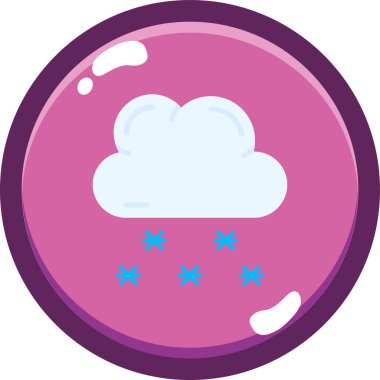 - Soğuk. Web simgesi basit illüstrasyon