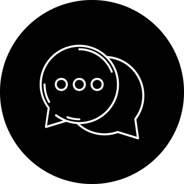 Beyaz arkaplanda konuşma balonu simgesi izole edildi