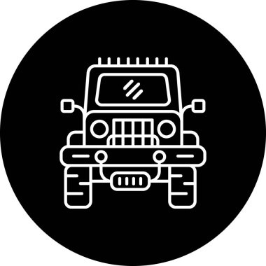 Benzersiz Otomobil Vektörü Kabartma Simgesi