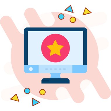 İnternet simgesi vektör illüstrasyonu