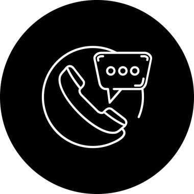 Telefon simgesi vektör illüstrasyonu